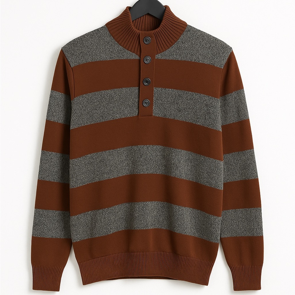 IZOD Striped Knit Cotton Sweater